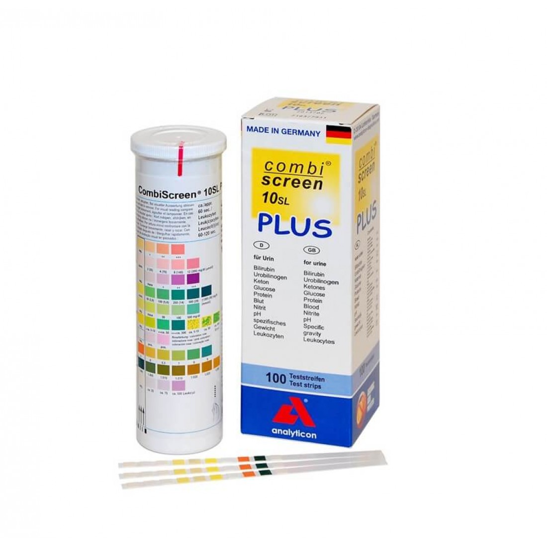 ANALYTICON Combi Screen 10SL Plus Urine Strips 100pcs