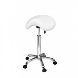WEELKO Organic Saddle-shaped stool – White