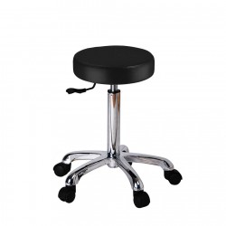 WEELKO Fast Flat round stool – Black