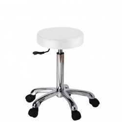 WEELKO Fast Flat round stool - White