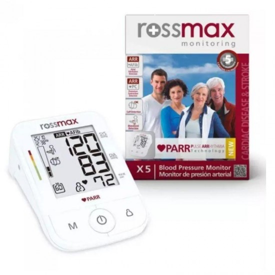 Aвтоматичен апарат за кръвно налягане,  Rossmax X5 AFib технология 