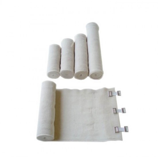 IDEAL Elastic Bandage with clips 10cm x 4m	