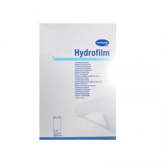 HARTMANN Hydrofilm Прозрачна филм-превръзка за надеждно покриване на рани 20cm x 30cm 10 бр