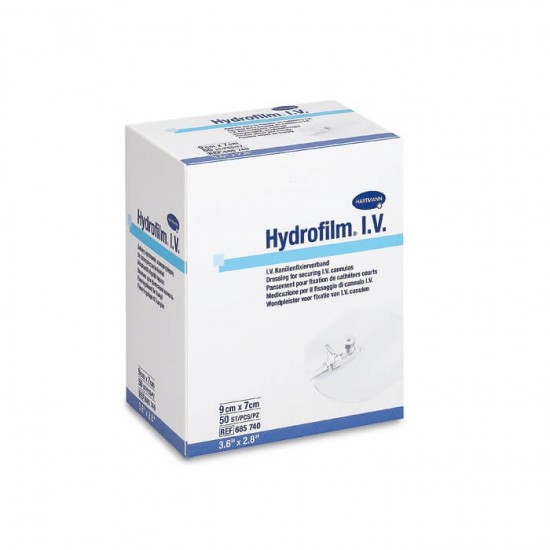 HARTMANN Hydrofilm I.V. самофиксираща се прозрачна превръзка 9cm x 7cm 50 бр