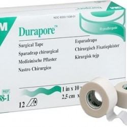 3M Durapore Medical Tape  7.5cm x 9.1 m
