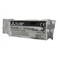 MITSUBISHI K65HM-CE / KP65HM-CE HD High Density Thermal Paper A6 110mm x 20m Pack of 1 roll