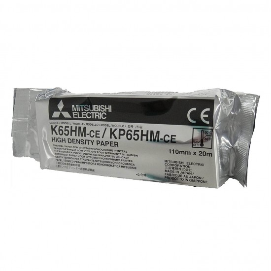 MITSUBISHI K65HM-CE / KP65HM-CE HD принтерна хартия A6 110mm x 21m 1 броя 
