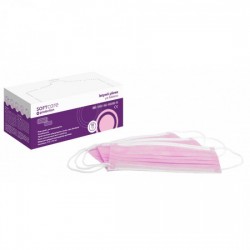 Soft Care Medical Face Mask 3ply Type II with earloop – Pink