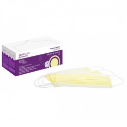  Медицински маски за еднократна употреба, Soft Care Medical Face Mask 3ply Type II with earloop – Yellow