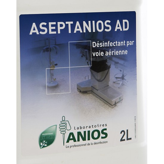 ANIOS ASEPTANIOS AD Дезинфектант предназначен за работа с апарати за аерозолна дезинфекция 2l