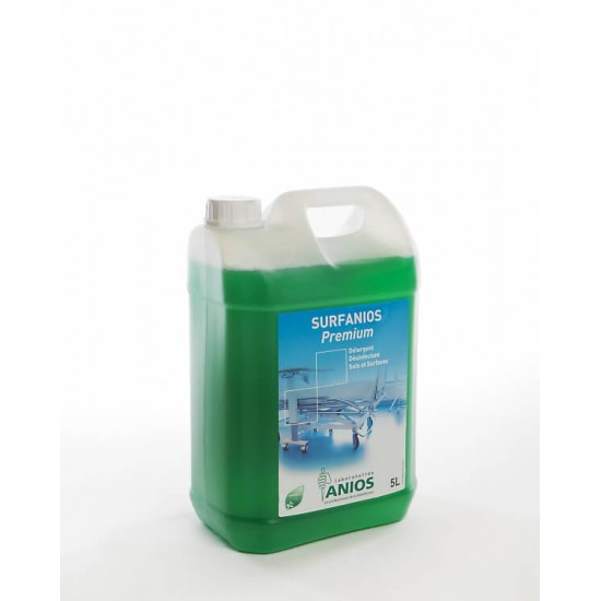 Препарат за дезинфекция и почистване на повърхности и оборудване, Anios  Surfanios Premium - Disinfectant Detergent for Floors and Surfaces 5lt
