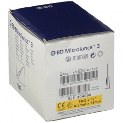 Стерилни игли за еднократна употреба,  B.D. Microlance 30G X 13mm