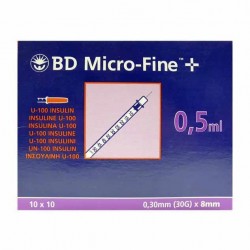  BD Micro-Fine  Сприцовки с  Инсулинови игли 30G 0.30x8mm 100 БР.