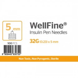 Инсулинови игли , MedExel WellFine Insuline Pen needles 32G (0.23)x5mm 100 pcs