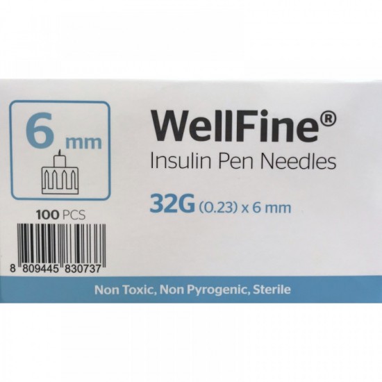 Инсулинови игли ,  MedExel WellFine Insuline Pen needles 32G (0.23)x6mm 100 pcs