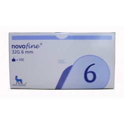 Стерилни игли за инсулинова писалка,, NOVO NORDISK Novofine 32G x6mm Insulin Needles 100 pcs