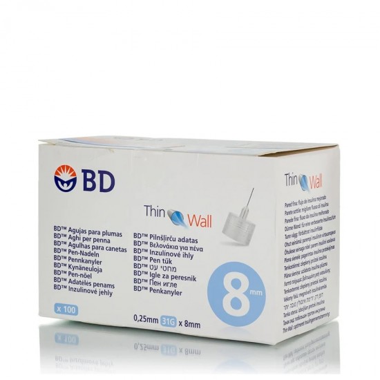 Инсулинови игли BD Micro Fine 0.25mm 31G Х 8mm, 100 БР.