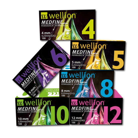 WELLION Medfine Plus Игли за инсулинови писалки  5mm / 0,25mm (31G) 100броя 