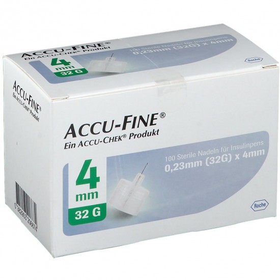 ROCHE Accu-Fine Инсулинови игли 0.23mm (32G) x 4mm 100 броя 