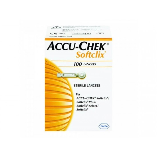 ROCHE Accu-chek softclix Стерилни ланцети за убождащо устройство 100 бр 