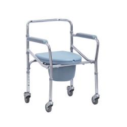 MOBIAKCARE Wheeled Foldable Toilet