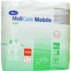 HARTMANN MoliCare Mobile  Light Абсорбиращи гащи за възрастни 5 капки размер M 14 броя