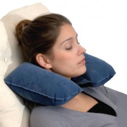 Inflatable Travel Neck Pillow with Velvet Lining Alfacare AC-716