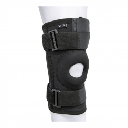 Επιγονατίδα με Οπή και Μπανέλες Μαύρο Vita Orthopaedics 06-2-036