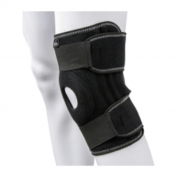 Επιγονατίδα με Οπή και Μπανέλες Μαύρο Vita Orthopaedics 06-2-064