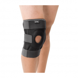 Επιγονατίδα με Οπή και Μπανέλες Μαύρο Vita Orthopaedics 06-2-064
