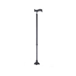Aluminum Cane with Wide Base - Black Moretti RP191N