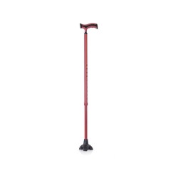 Aluminum Cane with Wide Base - Red Moretti RP191R