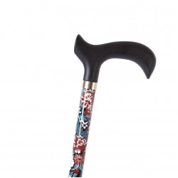 Aluminum Cane with Pattern - Flowers Moretti RP169-1