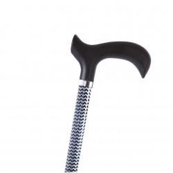 Aluminum Cane with Pattern - Zig zag Moretti RP169-2