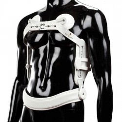 Three-Point Torso Splint With Breast PAD and Adjustable Height-Adjustable Abdominal Strap Medical Brace
