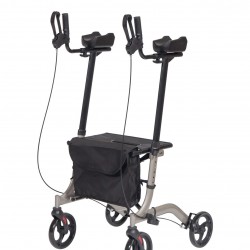 Mobiak 0805452 Aluminum Rollator with Handle and Width Support