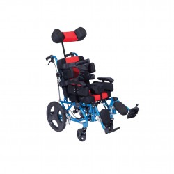 Алуминиева инвалидна количка, Aluminum Quad Wheelchair 36cm Mobiak 0808505