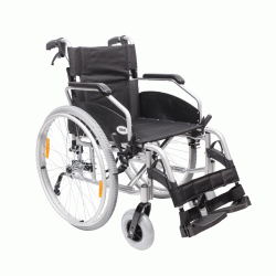 Алуминева инвалидна количка, Wheelchair ALU IV "Lion" 43cm Mobiak 0810805