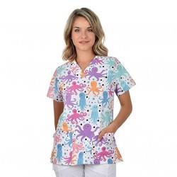 Medical Blouse Bambina Octopus for Women B-Well 400765