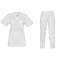 Set Tunic & Trousers White Unisex Β-Well 43010