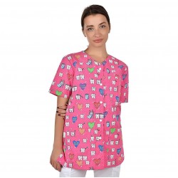 Medical Blouse Carina Teeth for Women with Buttons B-Well 401566
