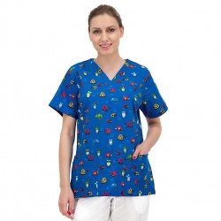 Bambina Frogs Medical Blouse for Women B-Well 400768