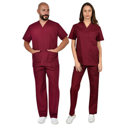 Set Tunic & Trousers BordeauxUnisex Β-Well 430108