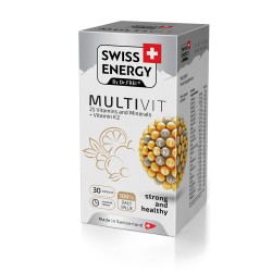 Συμπλήρωμα για Ενέργεια Multivit (30 Κάψουλες) Swiss Energy