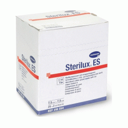 Sterilux ES Gauze Cotton Sterile 17 Threads 8ply 5x5cm (Pack of 50 Pieces) HARTMANN 4185514