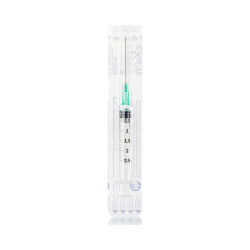 Disposable Syringe with Needle (Package of 100 pcs) 2.5ml μ/β G21x1 1/2 Pic Solution