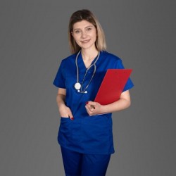 Ιατρική Νοσηλευτική Στολή Scrub Ρουά