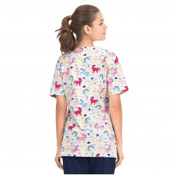 Carina Unicorns Medical Blouse for Women B-Well 401573