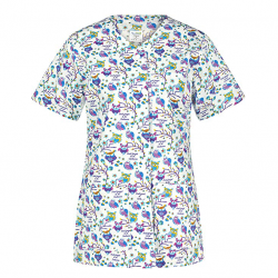 Carina Owls Medical Blouse for Women B-Well 401574