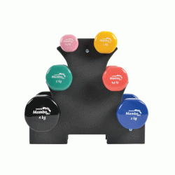 Moves Mambo Coated Dumbbell Alfacare AC-3298 Hand Dumbbell Stand